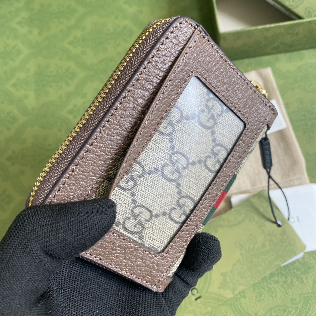 Gvc*1 ophidia gg card case wallet beige 658552 11.5 x 8.5 x 3cm
