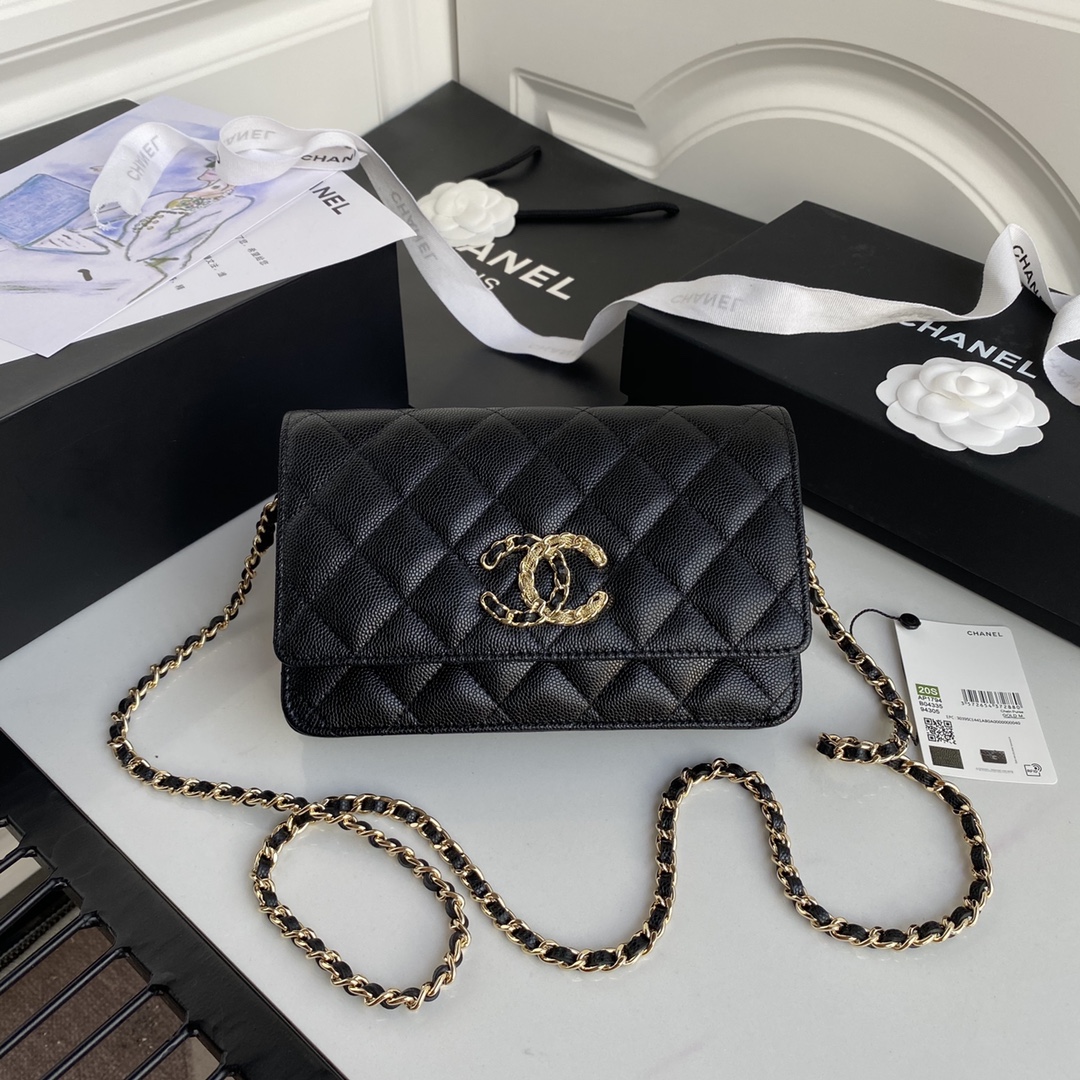 Ch**el Ch**el 19 wallet oon chain v2 black ap1794 19cm