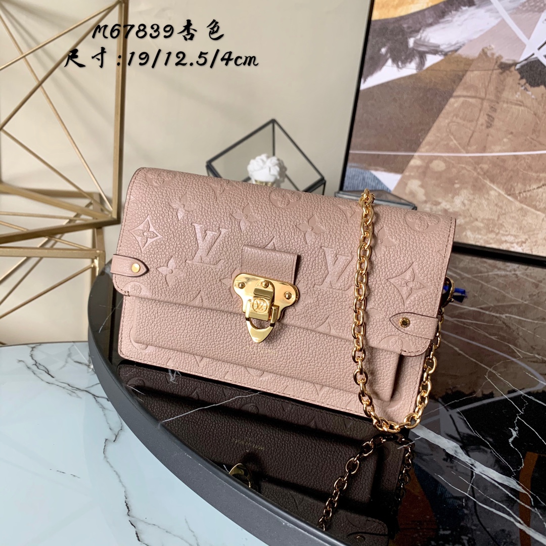l0vis Vvtt0n vavin chain wallet monogram empreinte leather beige m67839 19 x 12.5 x 4 cm