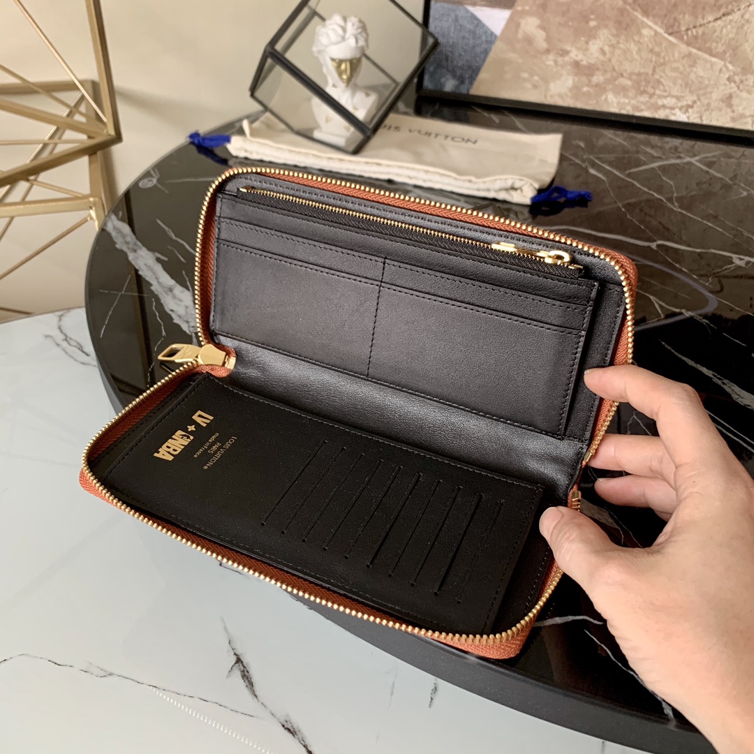 l0vis Vvtt0n lvxnba zippy wallet vertical embossed grain leather m80548 10 x 20 x 2 cm