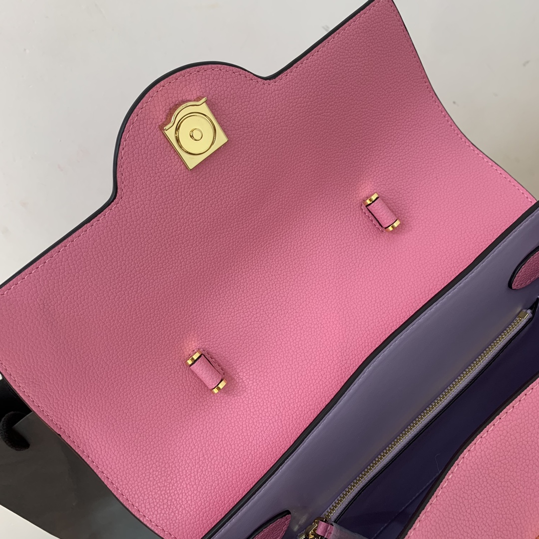 VERSACE LARGE LA MEDUSA HANDBAG Pink DBFI038 35 x 14 x 25 cm