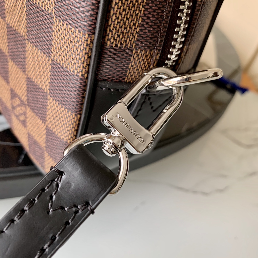 l0vis Vvtt0n kasai clutch damier graphite canvas brown n41664 24 x 16 x 6 cm