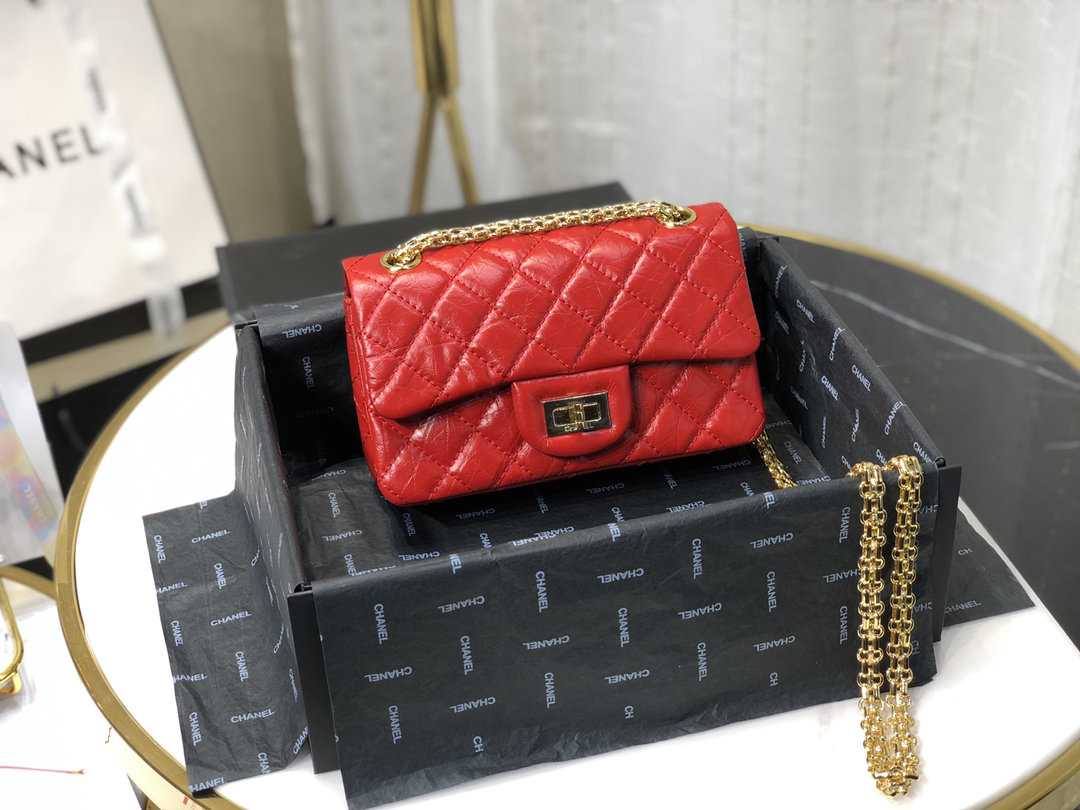 Ch**el mini 2.55 tasche red as0874 15,5 × 20 × 6 cm