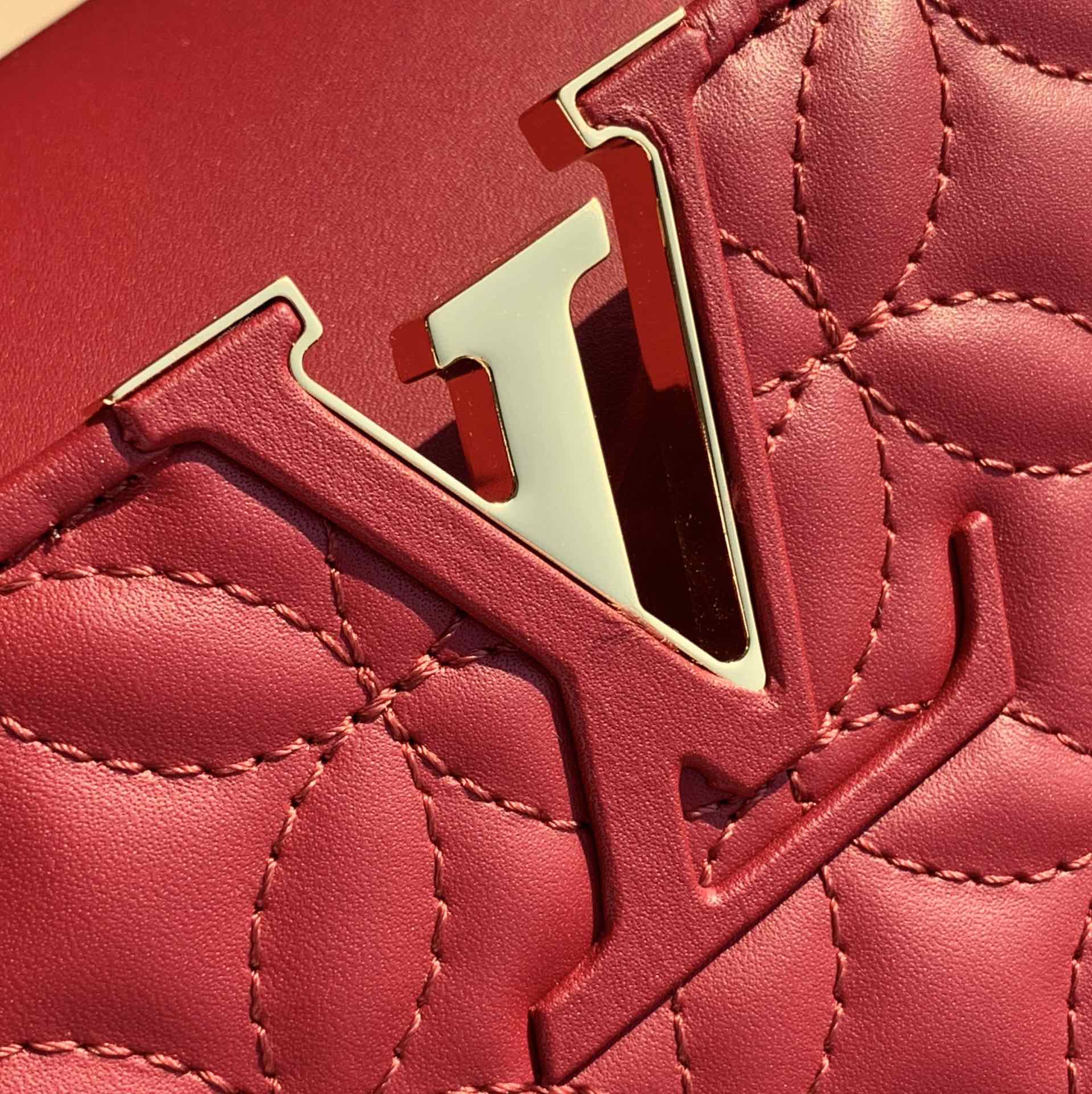 l0vis Vvtt0n capucines bb monogram flower burgundy m55366 27 x 18 x 9 cm