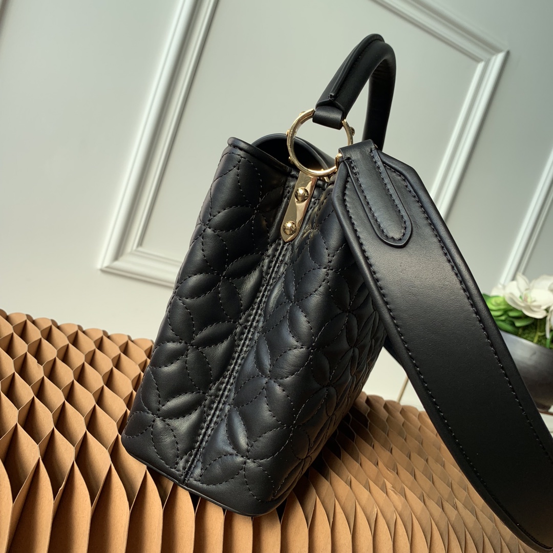 l0vis Vvtt0n capucines bb monogram flower black m55366 27 x 18 x 9 cm