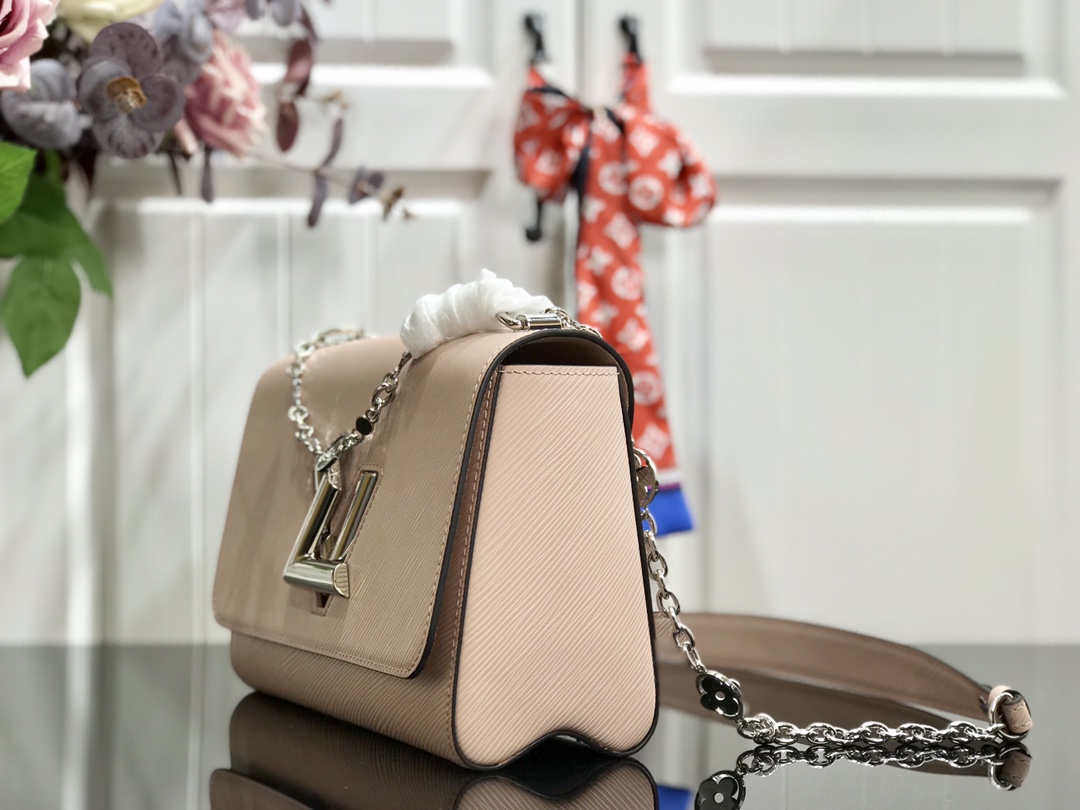 l0vis Vvtt0n twist mm epi cowhide leather light pink m55411 23 x 17 x 9.5 cm
