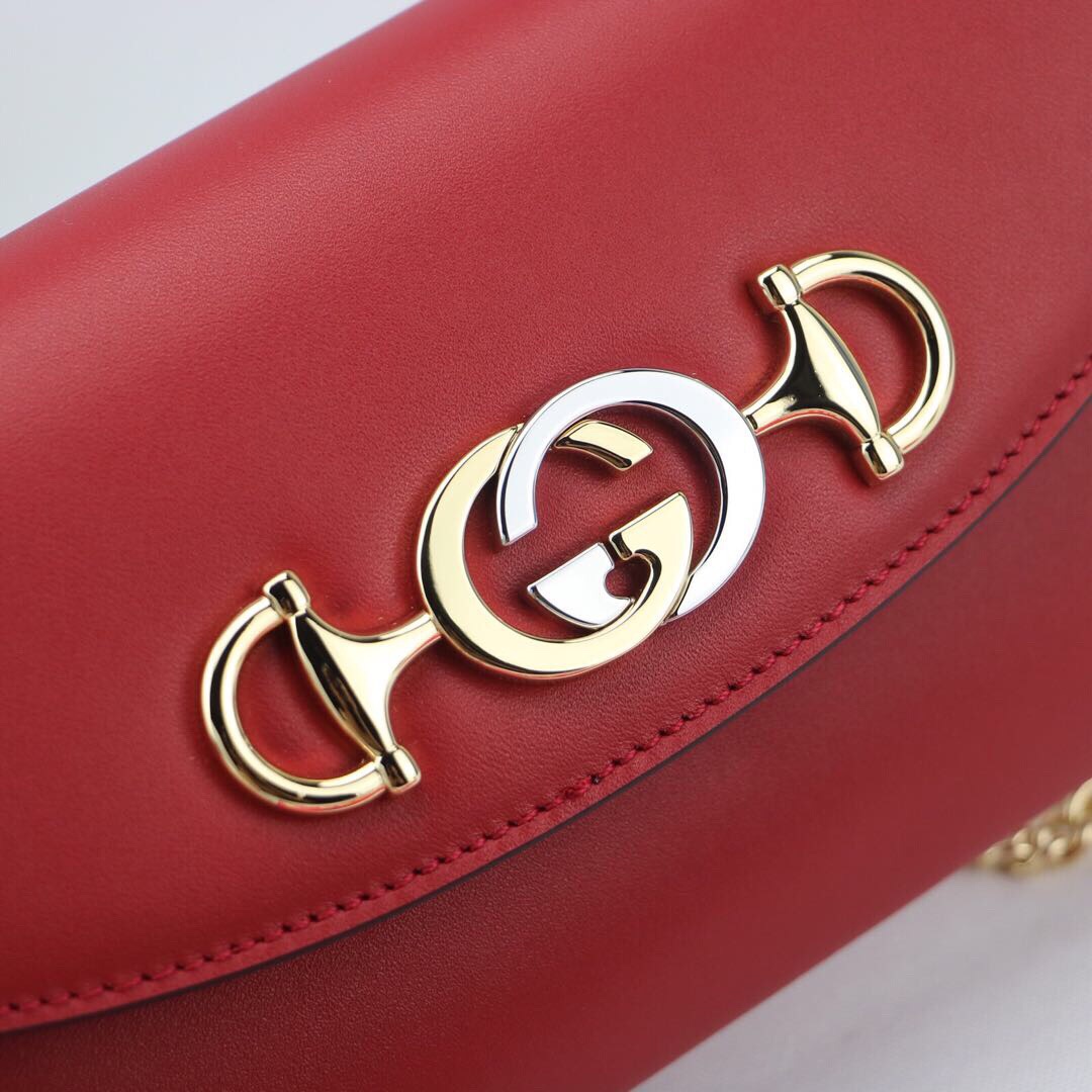 Gvc*1 mini shoulder bag leather red 564718 18.5 x 11 x 3.5 cm