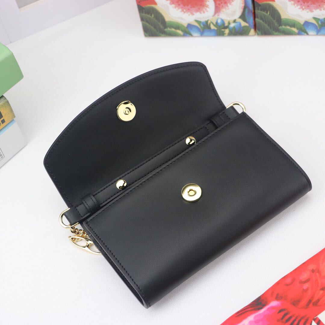Gvc*1 mini shoulder bag leather black 564718 18.5 x 11 x 3.5 cm
