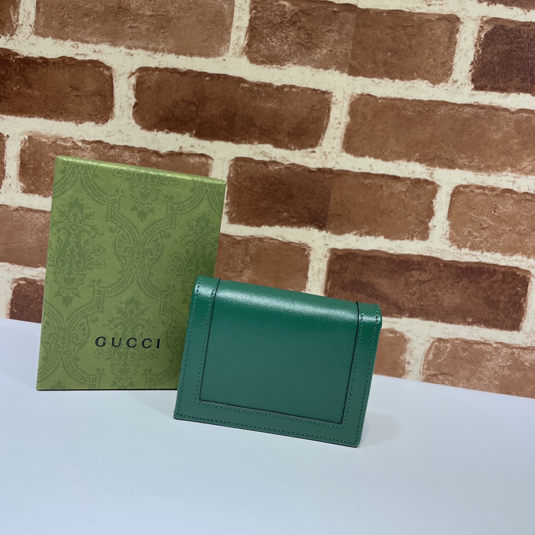 Gvc*1 diana card case wallet green 658244 11 x 8 x 2.5 cm