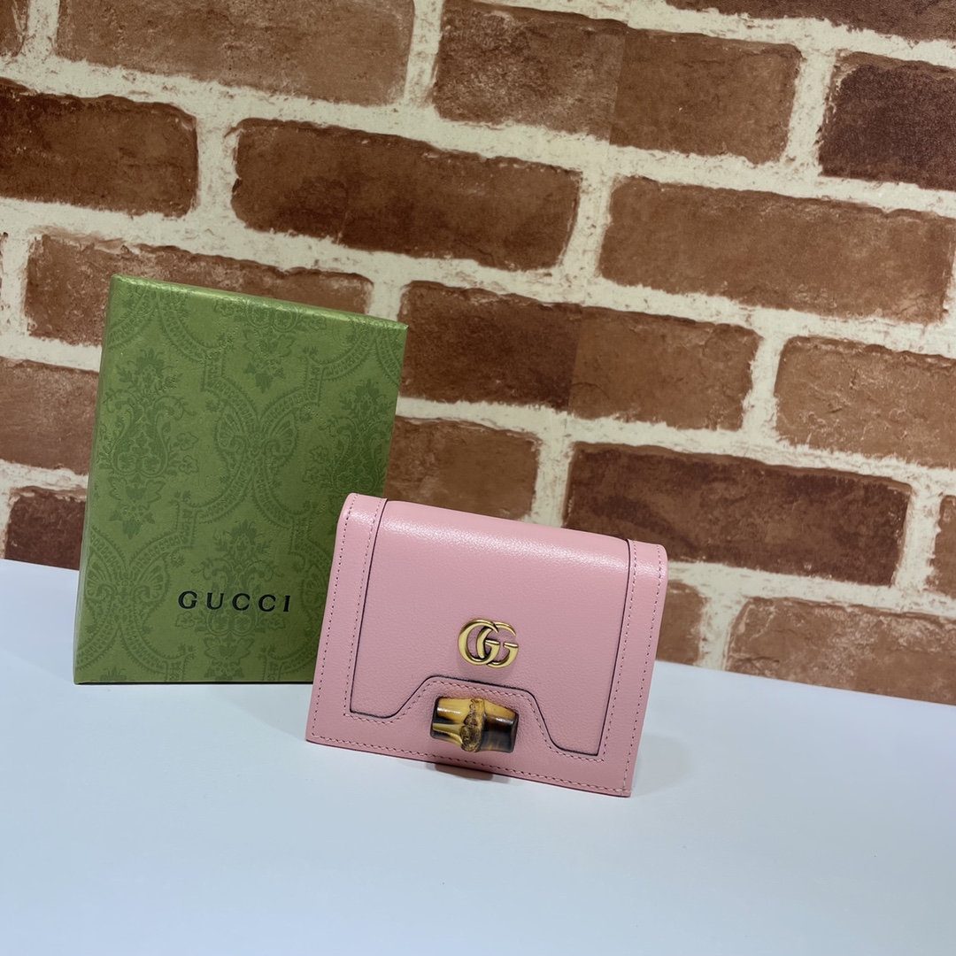 Gvc*1 diana card case wallet pink 658244 11 x 8 x 2.5 cm