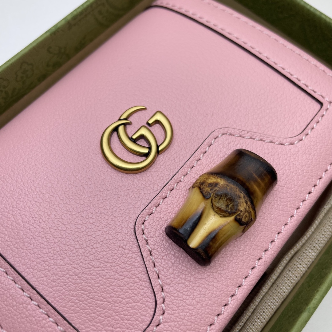 Gvc*1 diana card case wallet pink 658244 11 x 8 x 2.5 cm