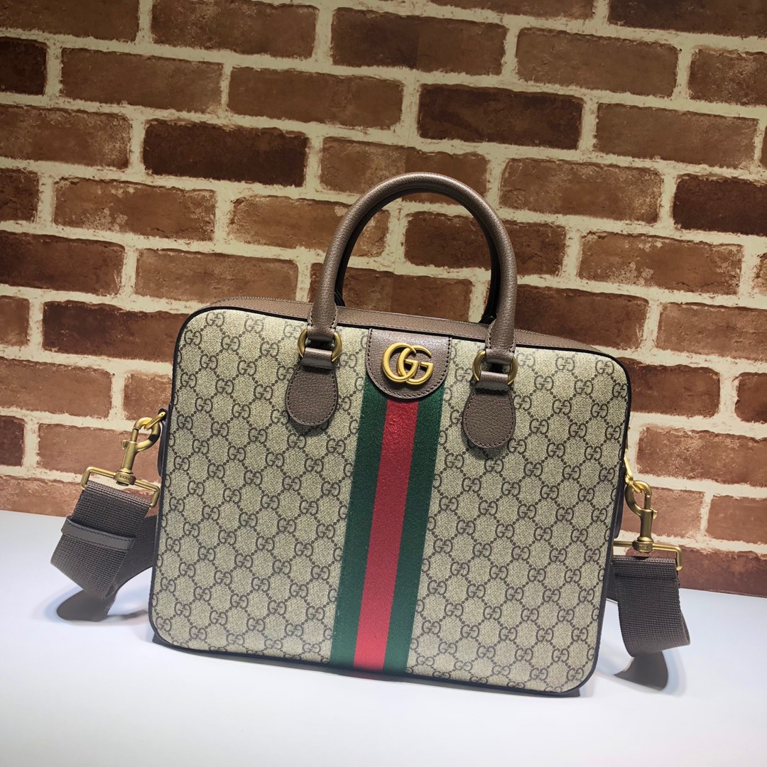 Gvc*1 ophidia gg briefcase beige 574793 36.5 x 28.5 x 7 cm