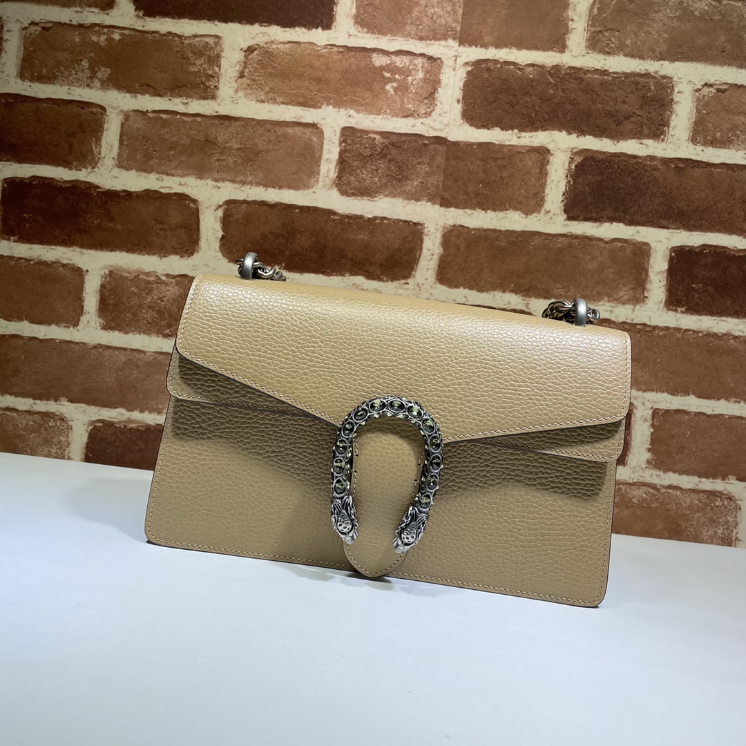 Gvc*1 small dionysus shoulder bag leather beige 400249 28 x 18 x 9 cm