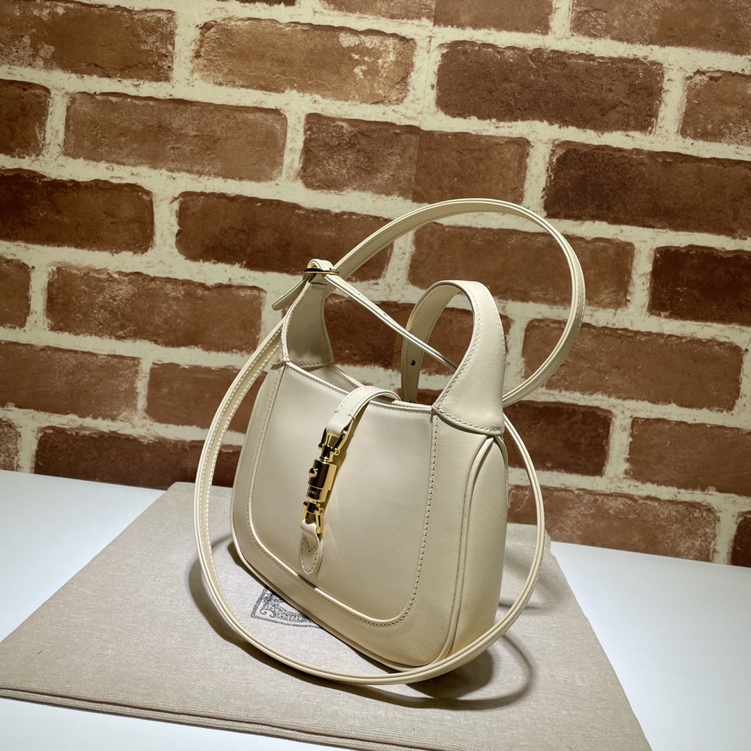 Gvc*1 mini jackie 1961 shoulder bag leather creme 637091 19 x 13 x 3 cm