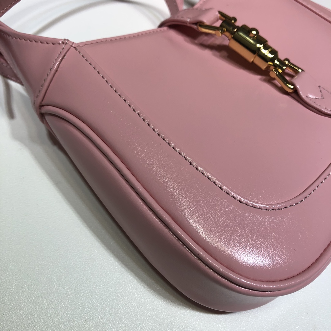 Gvc*1 mini jackie 1961 shoulder bag leather pink 637091 19 x 13 x 3 cm