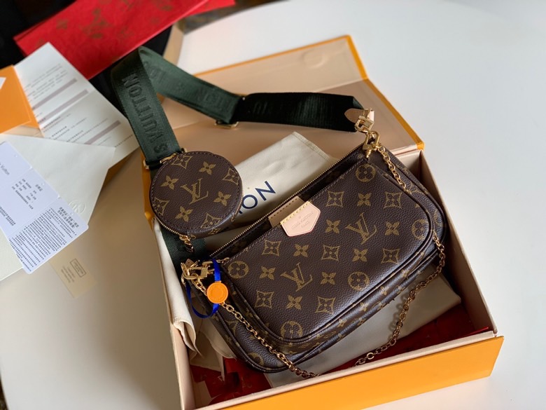 l0vis Vvtt0n multi pochette accessoires monogram canvas khaki m44840 24cm