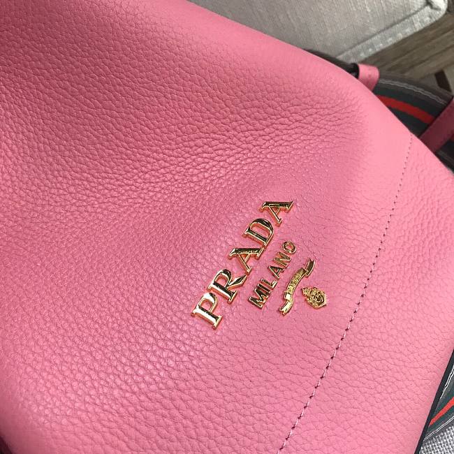 Pra*a bucket leather pink 1ba018 18 x 23 x 13 cm