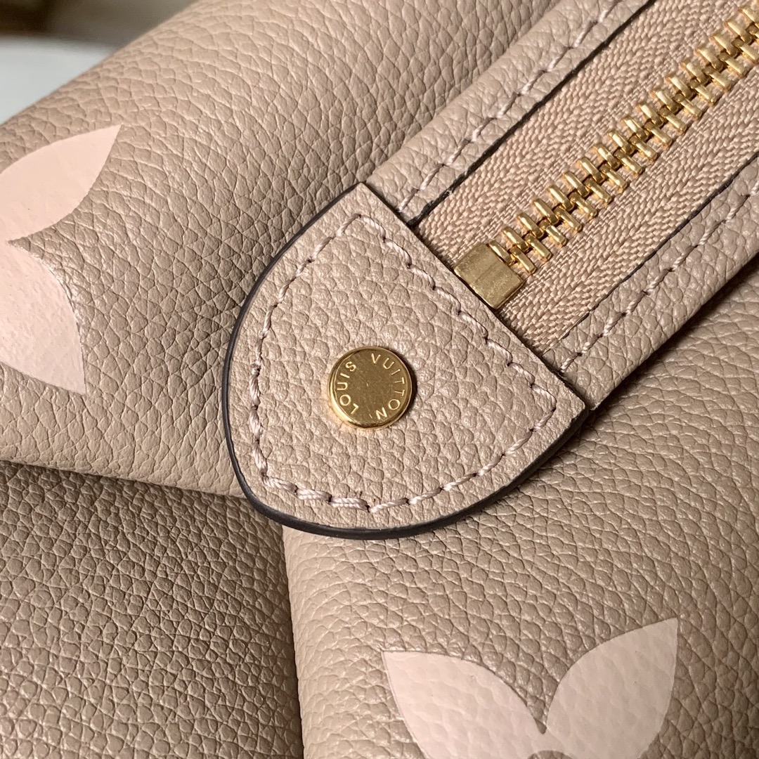 l0vis Vvtt0n petit palais bicolor monogram empreinte leather beige and creme m58914 29 x 18 x 12.5 cm
