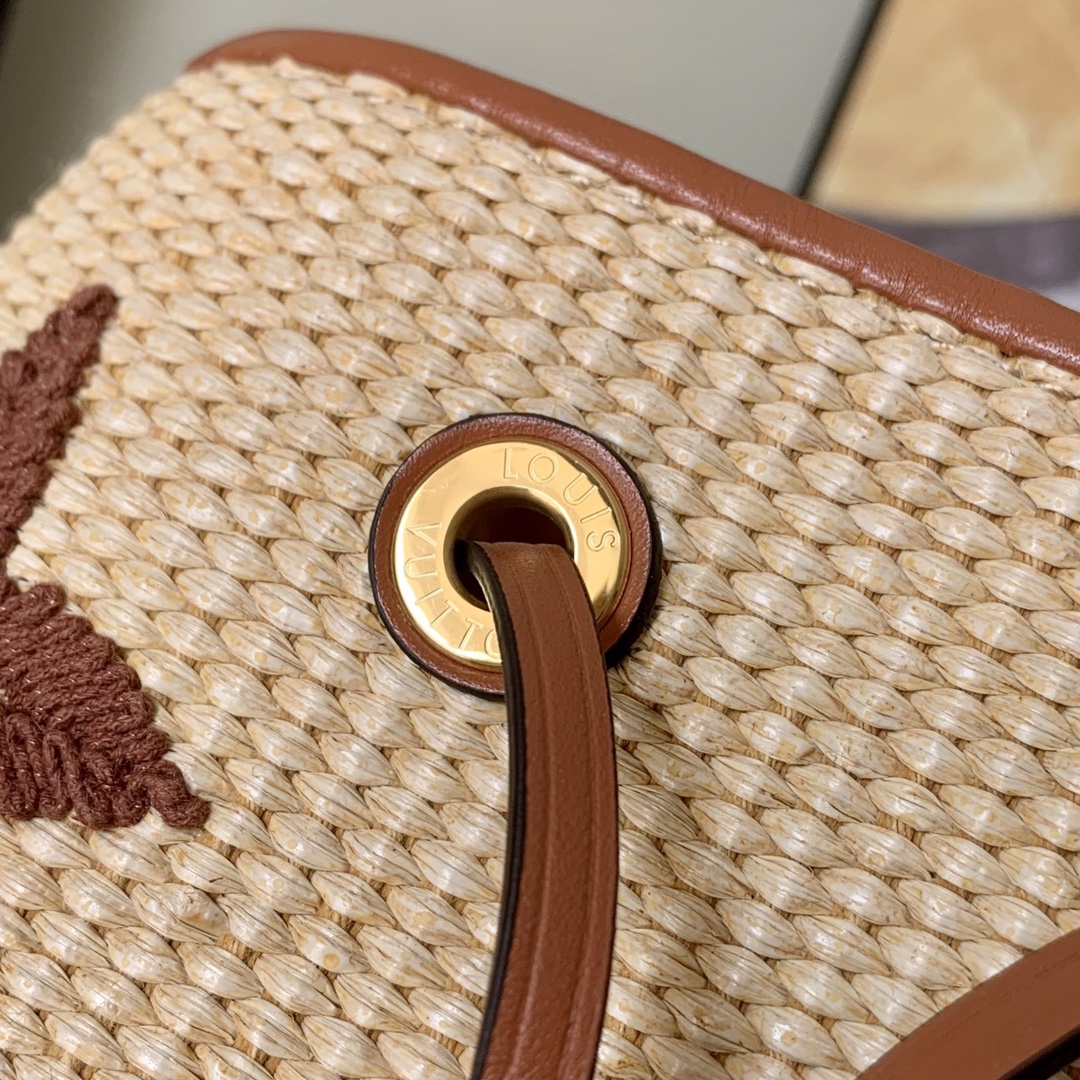 l0vis Vvtt0n nÉonoÉ mm monogram raffia tan m57704 26cm