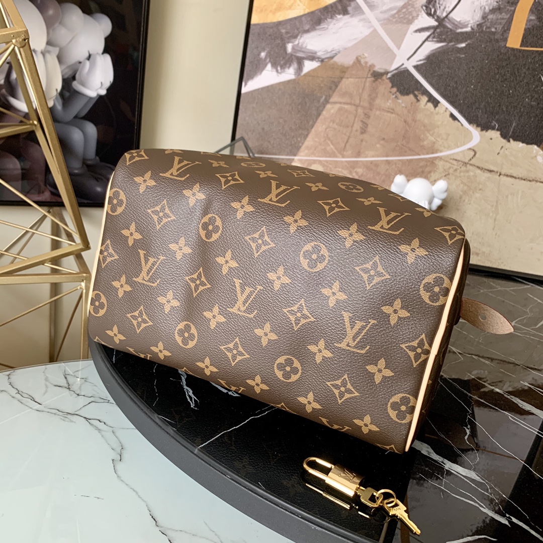 l0vis Vvtt0n speedy 25 monogram canvas brown m41109 25 x 19 x 15 cm