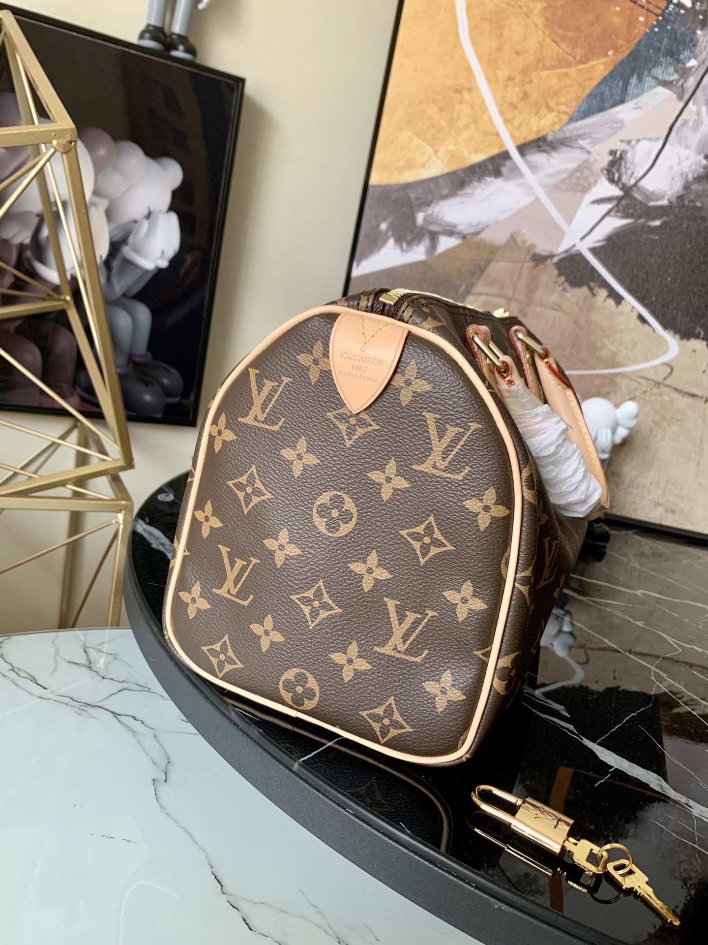 l0vis Vvtt0n speedy 25 monogram canvas brown m41109 25 x 19 x 15 cm