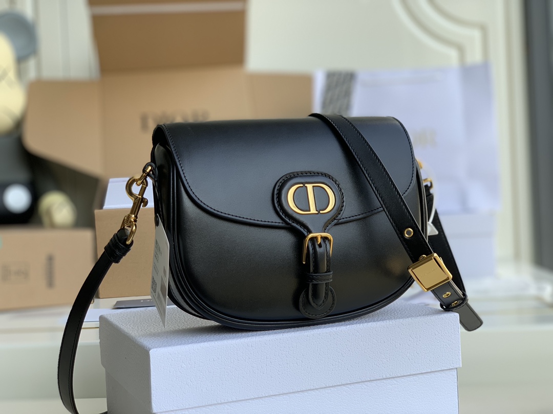 D10r small bobby bag box calfskin black m9317 18 x 14 x 5 cm