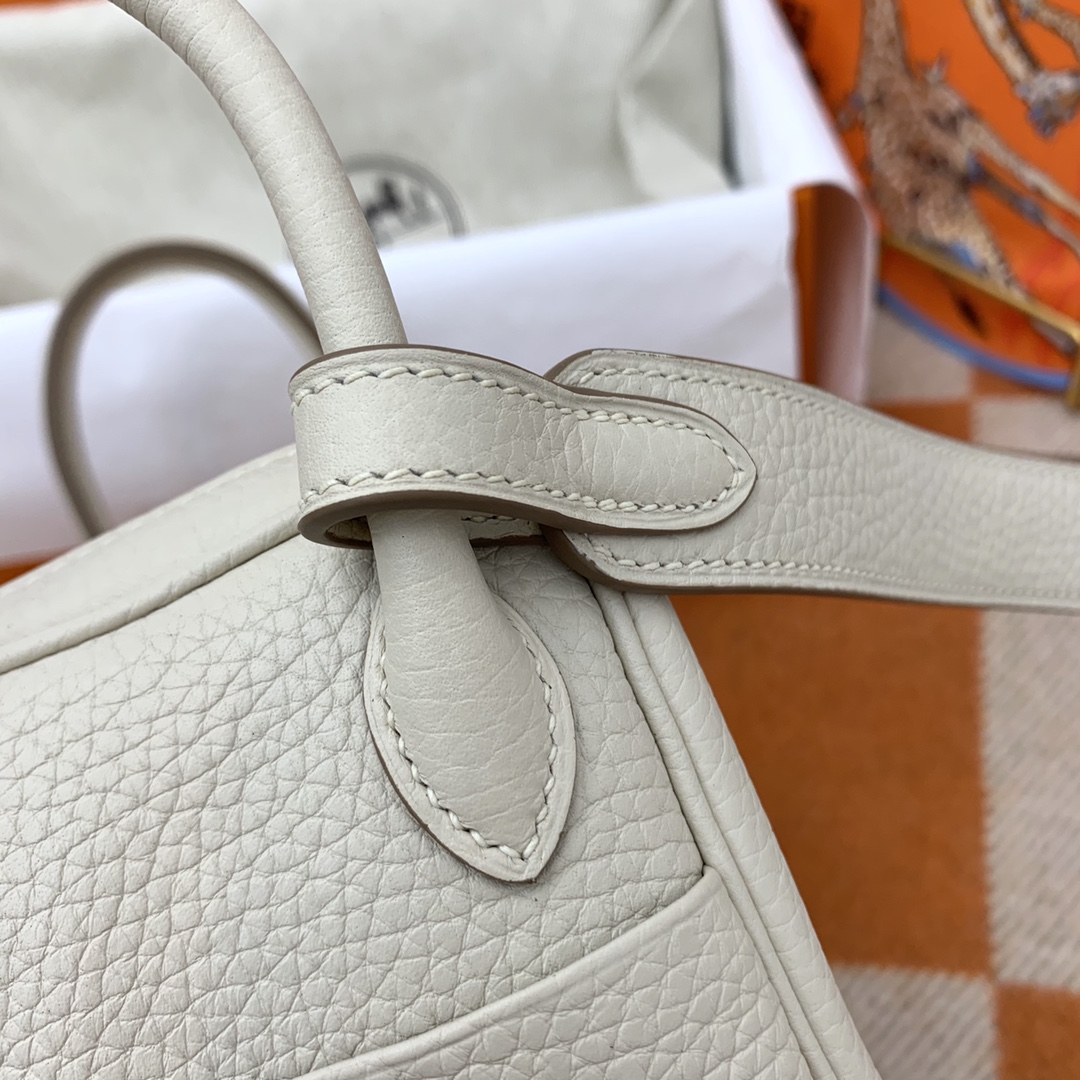 H**me5 mini lindy calfskin white h082607 19cm