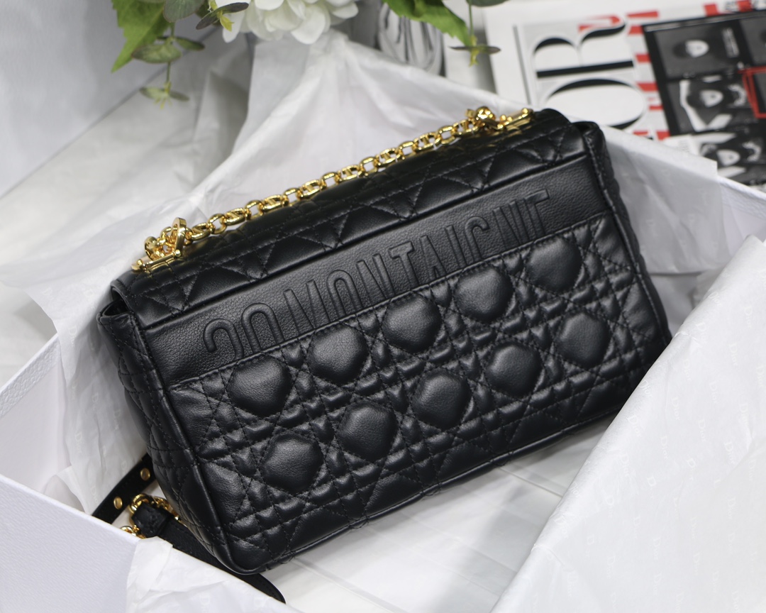 d10r medium caro bag S*pple cannage calfskin black m9242 25.5 x 15.5 x 8 cm