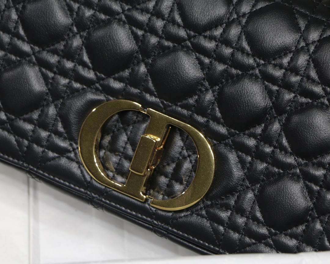 d10r medium caro bag S*pple cannage calfskin black m9242 25.5 x 15.5 x 8 cm
