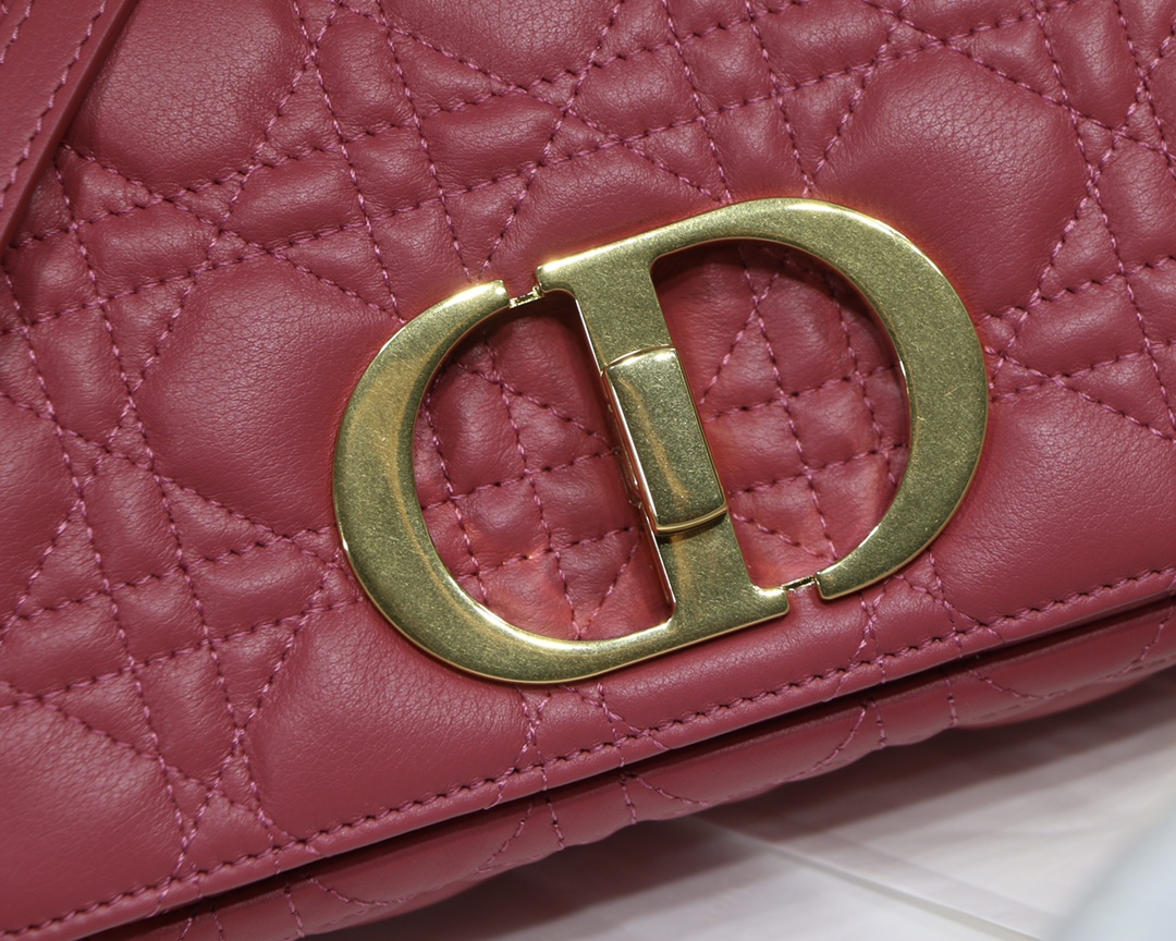 d10r small caro bag S*pple cannage calfskin pink m9241 20 x 12 x 7 cm