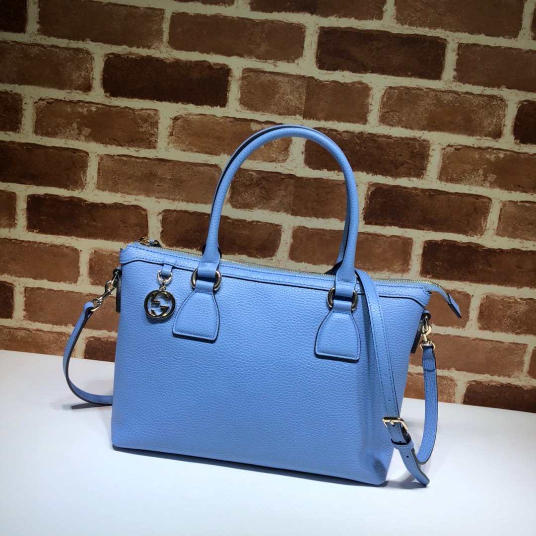 Gvc*1 convertible straight leather corn flower blue 449659 30 x 22 x 12 cm