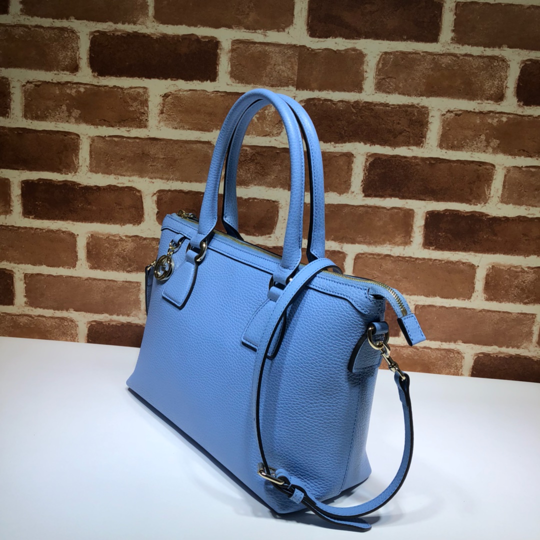Gvc*1 convertible straight leather corn flower blue 449659 30 x 22 x 12 cm