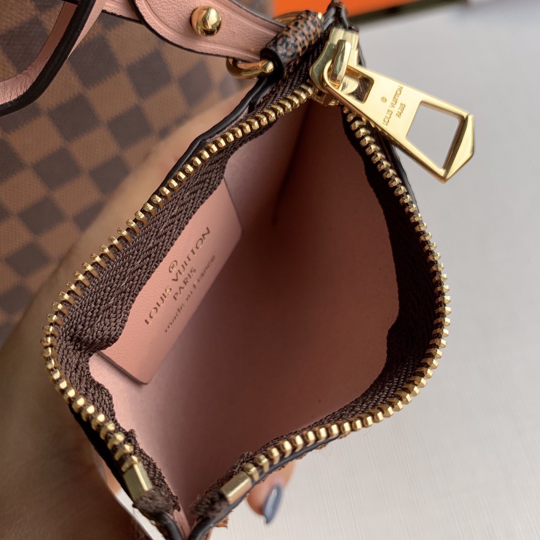 l0vis Vvtt0n belmont pm damier ebene canvas venus pink n60297 28 x 32 x 14 cm