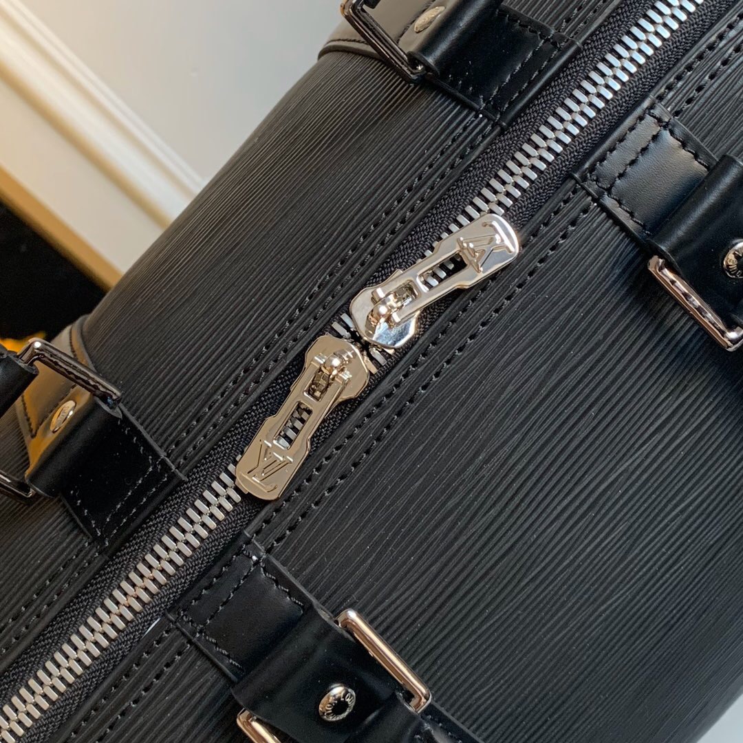 l0vis Vvtt0n keepall 45 travel bag epi leather black 45 x 27 x 20 cm