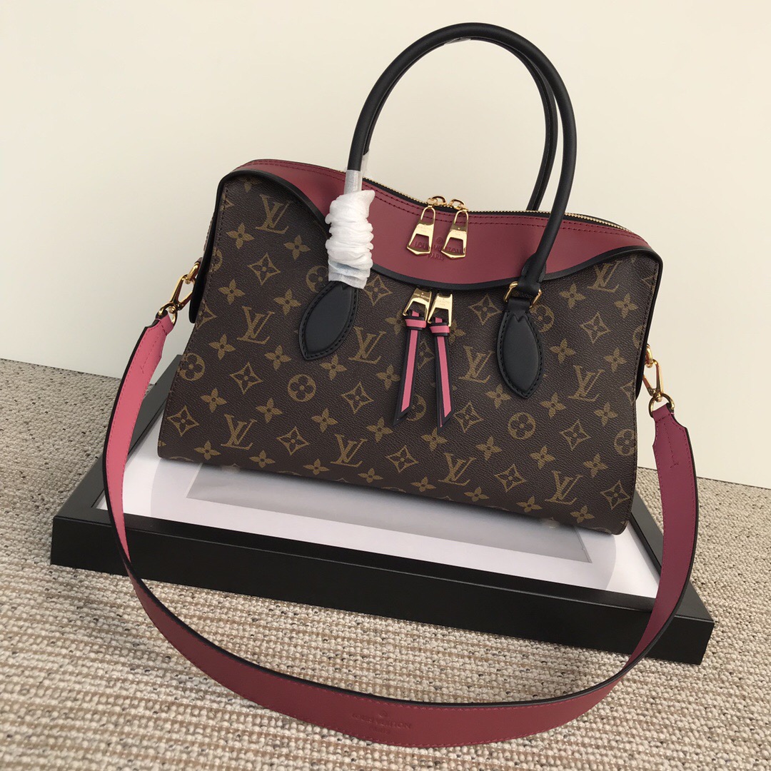 l0vis Vvtt0n tuileries tote bag monogram canvas burgundy m41456 35 x 24 x 13 cm