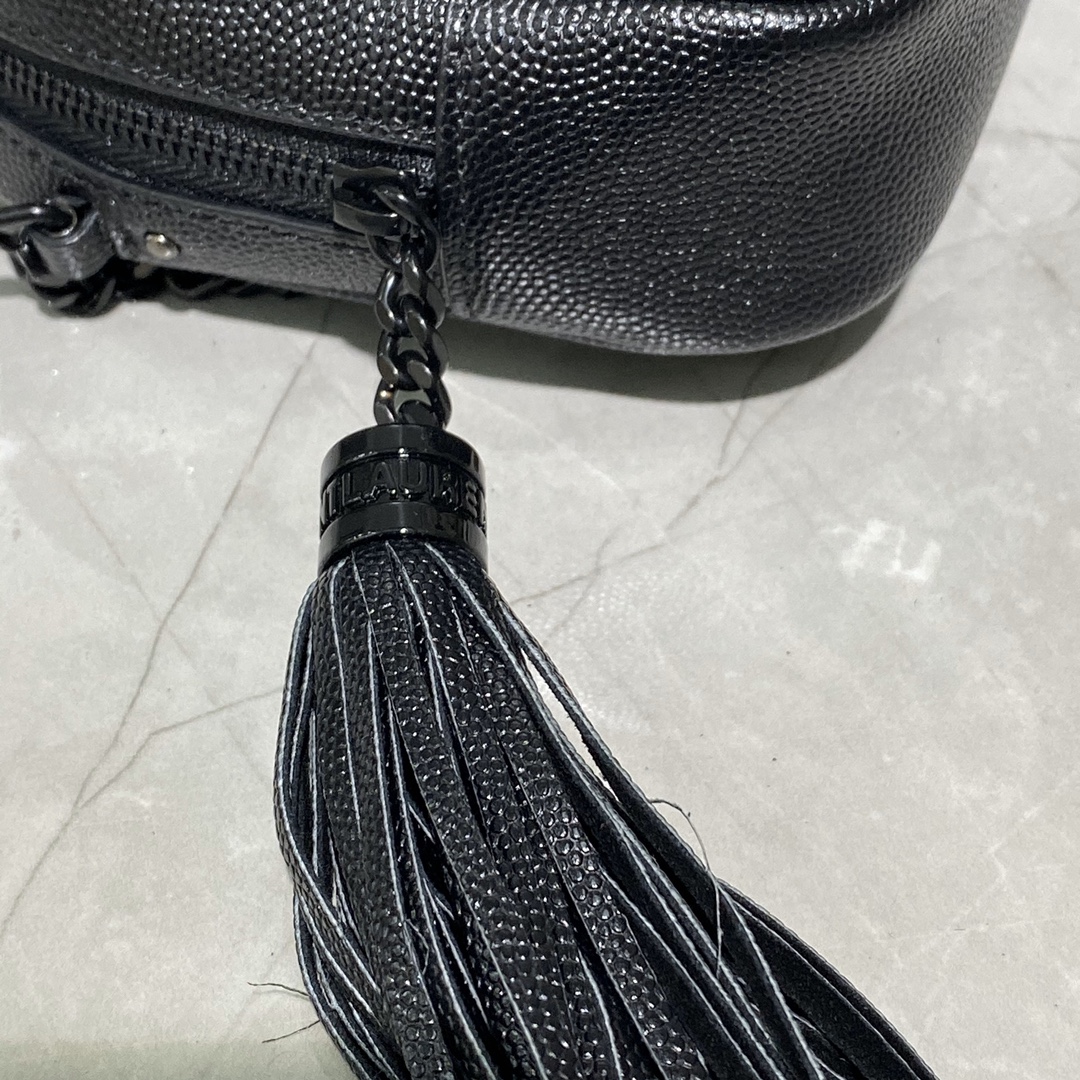 Y51 mini lou camera shoulder bag black metal 585040 18 × 10 × 5 cm
