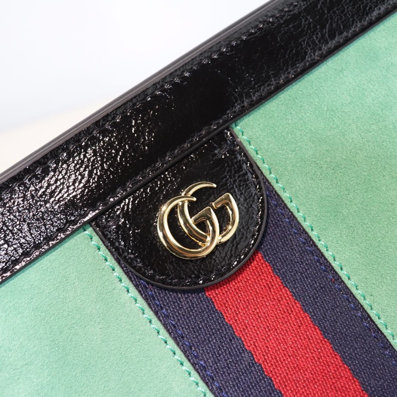 Gvc*1 medium ophidia gg shoulder bag in velvet mint 503876 32.5 x 20 x 10 cm