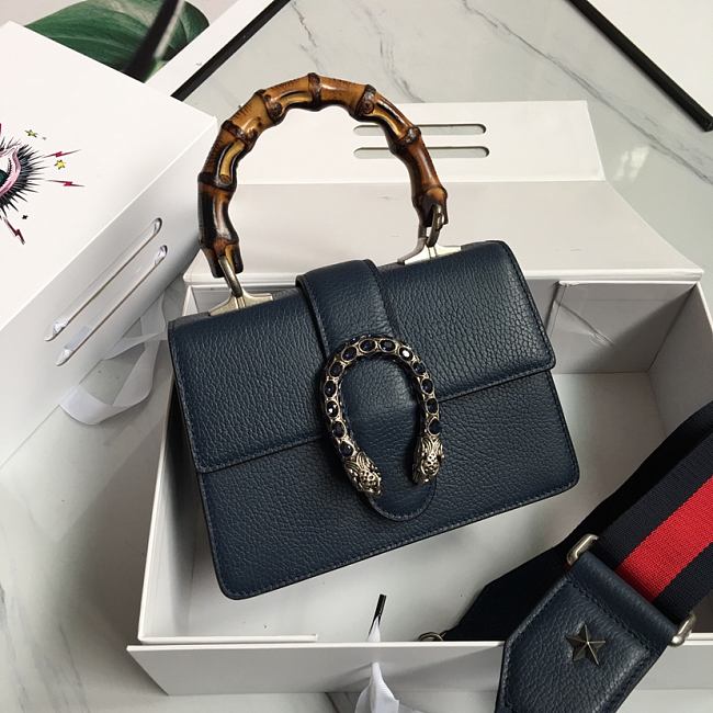 Gvc*1 mini dionysus top handle dark blue bag 523367 20 x 14 x 11 cm
