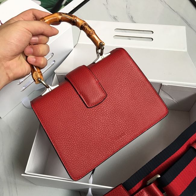 Gvc*1 mini dionysus top handle red bag 523367 20 x 14 x 11 cm