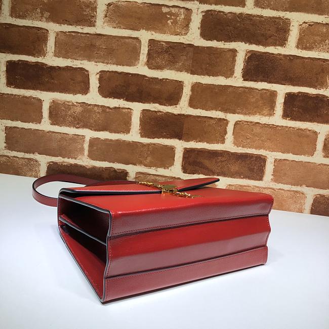 Gvc*1 sylvie 1969 small top handle bag red 602781 26 x 19 x 10.5 cm