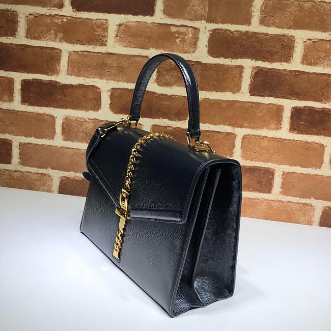 Gvc*1 sylvie 1969 small top handle bag black 602781 26 x 19 x 10.5 cm