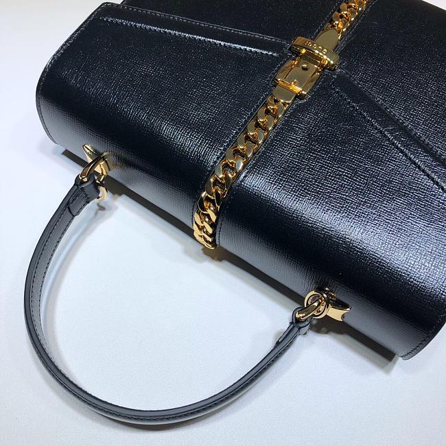 Gvc*1 sylvie 1969 small top handle bag black 602781 26 x 19 x 10.5 cm