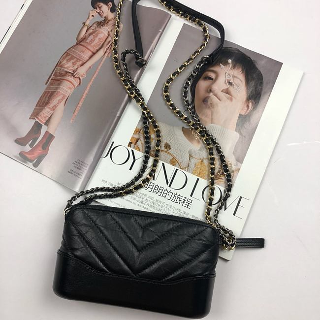 Ch**el gabrielle clutch black a94505 18 x 6 x 11 cm