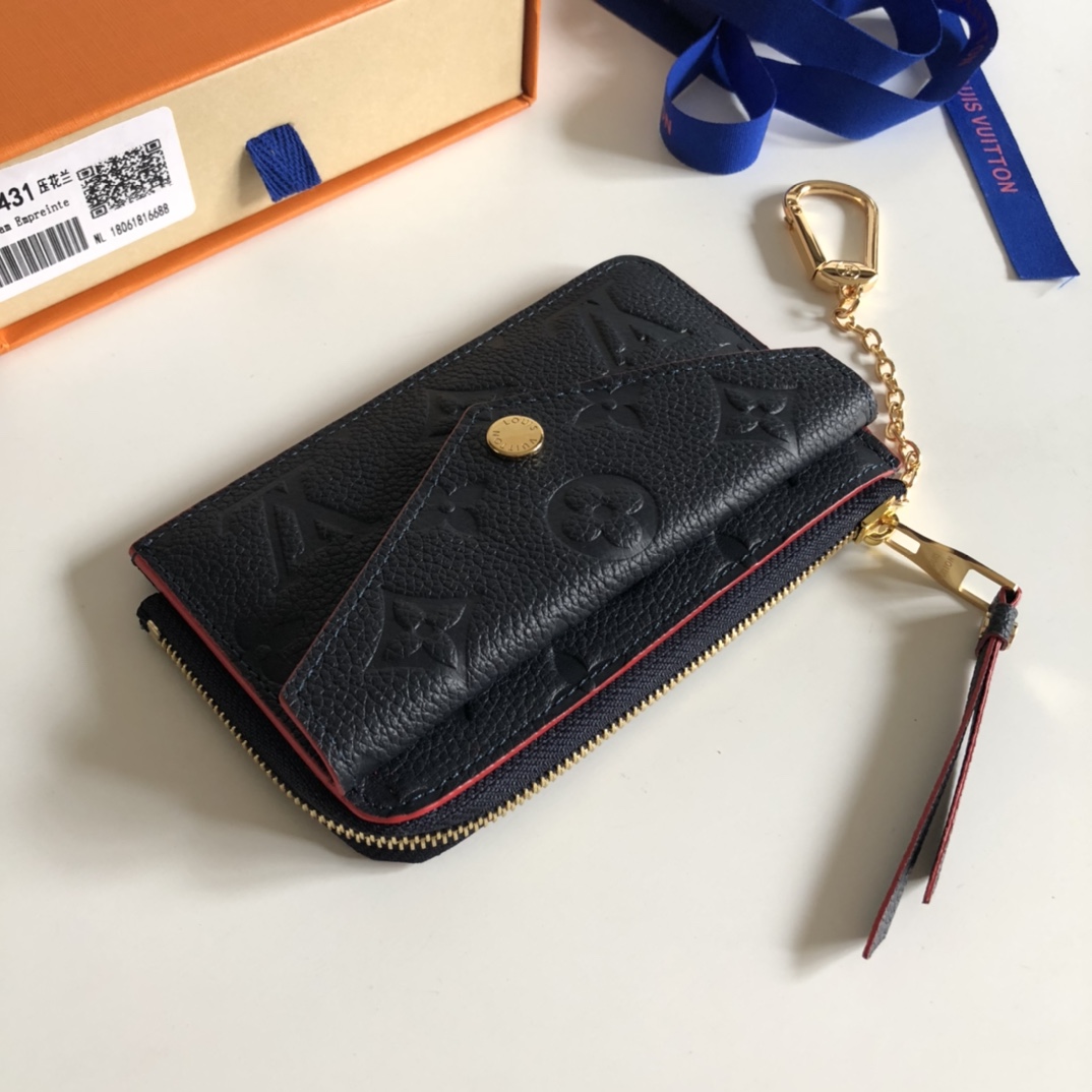 l0vis Vvtt0n card holder recto verso marine rouge m69420 13 x 9.5 x 2.5 cm