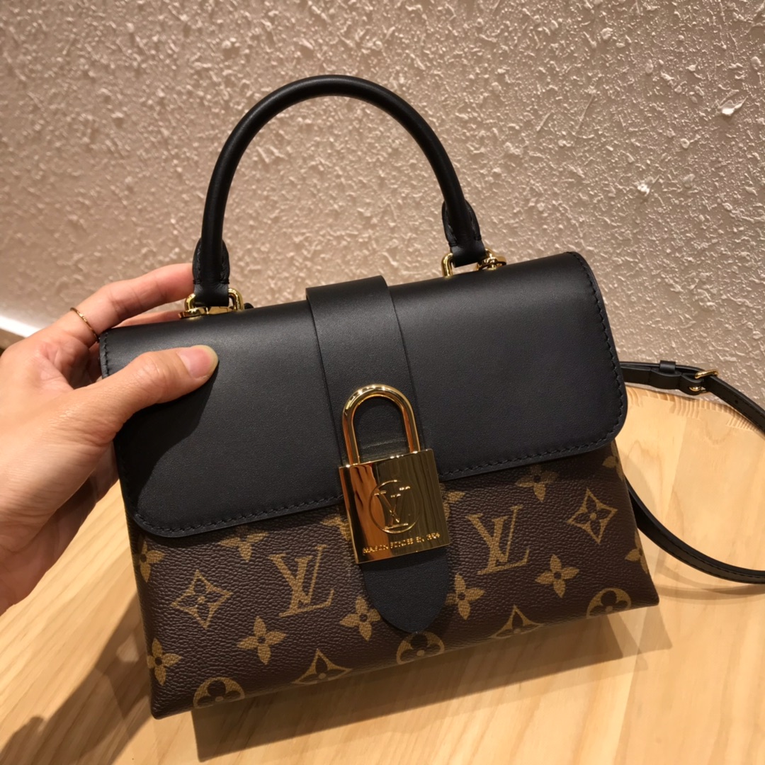 l0vis Vvtt0n locky bb bag monogram canvas black m44141 20 x 16 x 7.5 cm