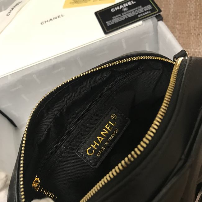 Ch**el cc timeless camera bag black as1757 13 x 20 x 5 cm