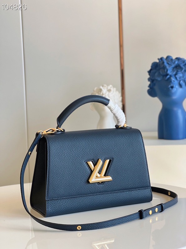 l0vis Vvtt0n twist one handle mm taurillon leather blue marine m57090 29 x 21 x 12 cm