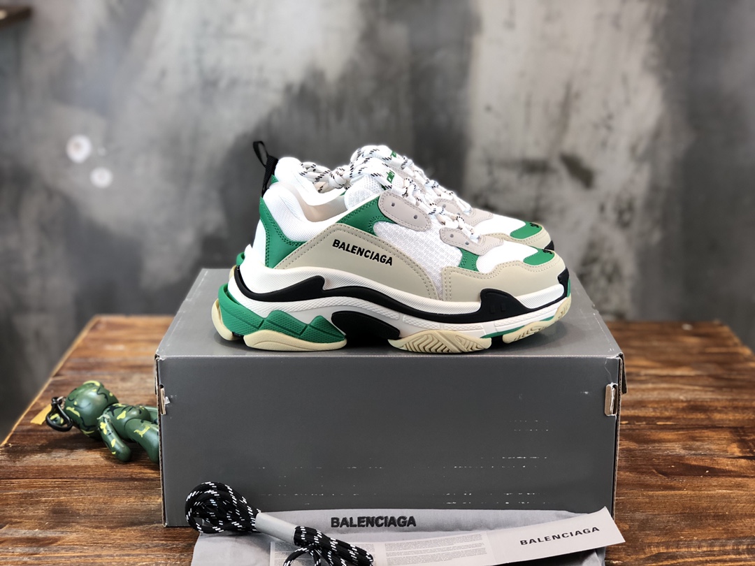 Ba1en*iaga triplpe s clear sole white/green