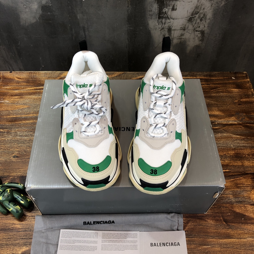 Ba1en*iaga triplpe s clear sole white/green