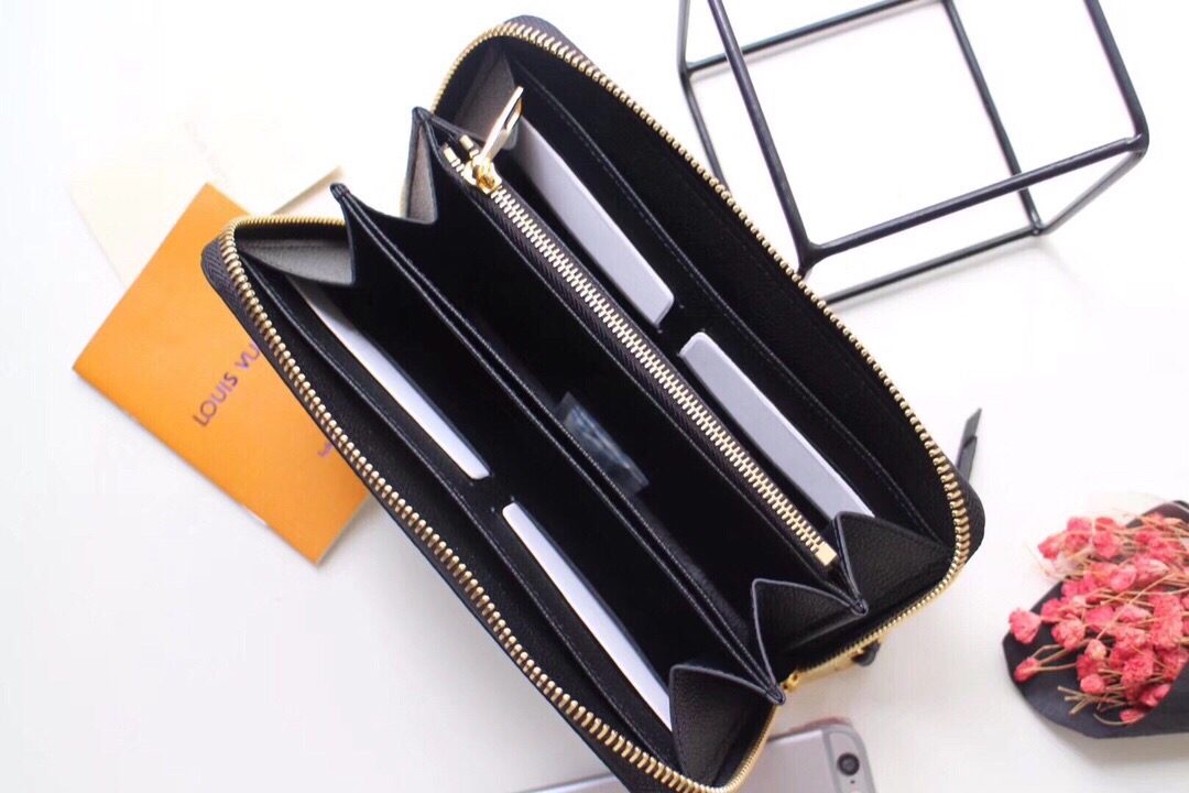 l0vis Vvtt0n zippy wallet monogram leather black m61864 19.5 x 10 cm